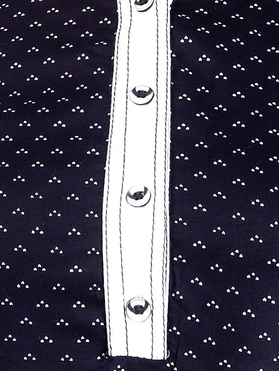 polka dots straight kurta - 16276019 - Zoom Image - 4