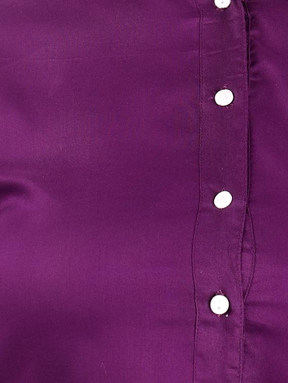 solid straight kurta - 16276020 - Zoom Image - 4
