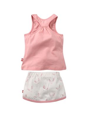 pink cotton skirt top set - 16276196 - Standard Image - 2