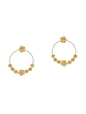 gold brass hoop earring - 16276321 - Standard Image - 2