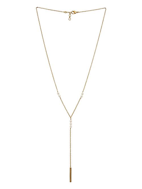 white brass statement necklace - 16276340 - Standard Image - 1