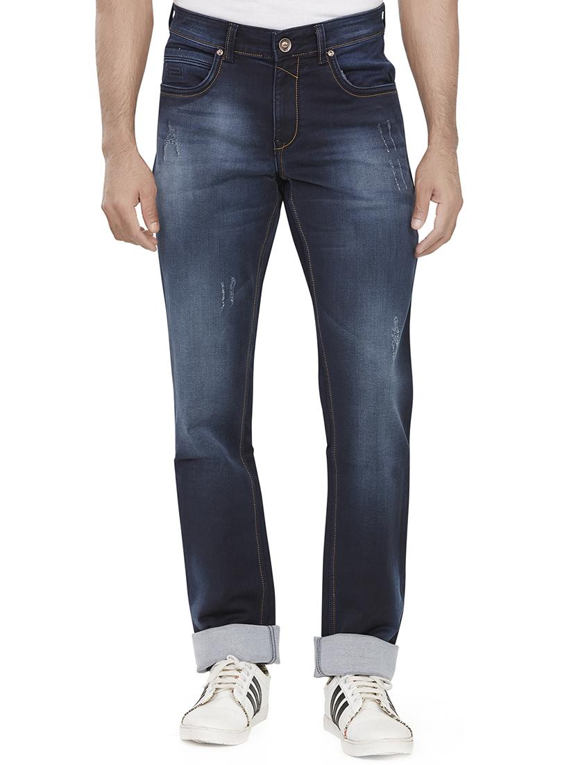 blue heavy washed jeans - 16276871 - Zoom Image - 1