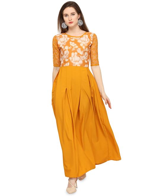 Floral prints pleated maxi dress - 16276943 - Standard Image - 1