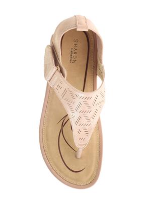 pink leatherette back strap sandals - 16277813 - Standard Image - 4