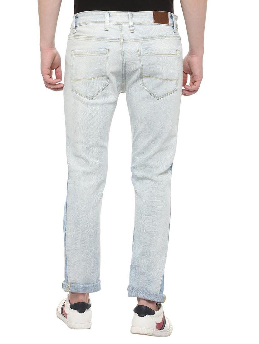 blue cotton plain jeans - 16278038 - Zoom Image - 2