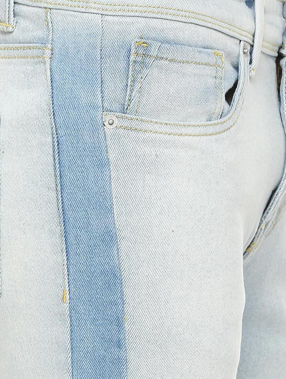 blue cotton plain jeans - 16278038 - Zoom Image - 4