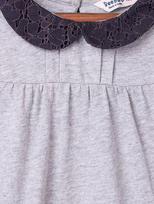 pintuck detail peter pan neck top - 16279261 - Standard Image - 3