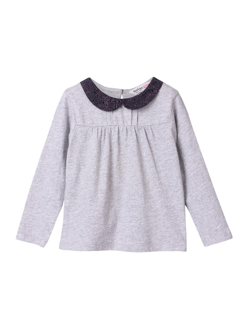 pintuck detail peter pan neck top - 16279261 - Zoom Image - 1