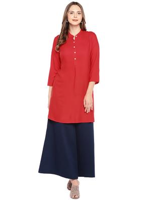 solid high-low kurta - 16279569 - Standard Image - 4