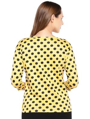 round neck polka dots top - 16279664 - Standard Image - 3