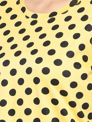 round neck polka dots top - 16279664 - Standard Image - 5