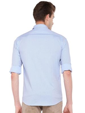 blue printed casual shirt - 16279692 - Standard Image - 3