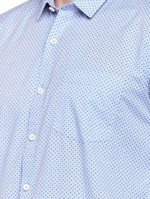 blue printed casual shirt - 16279692 - Standard Image - 5