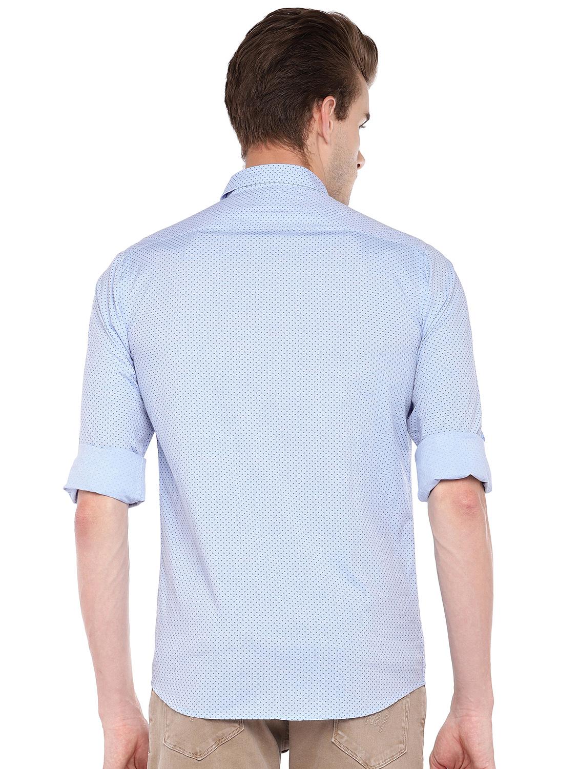 blue printed casual shirt - 16279692 - Zoom Image - 3