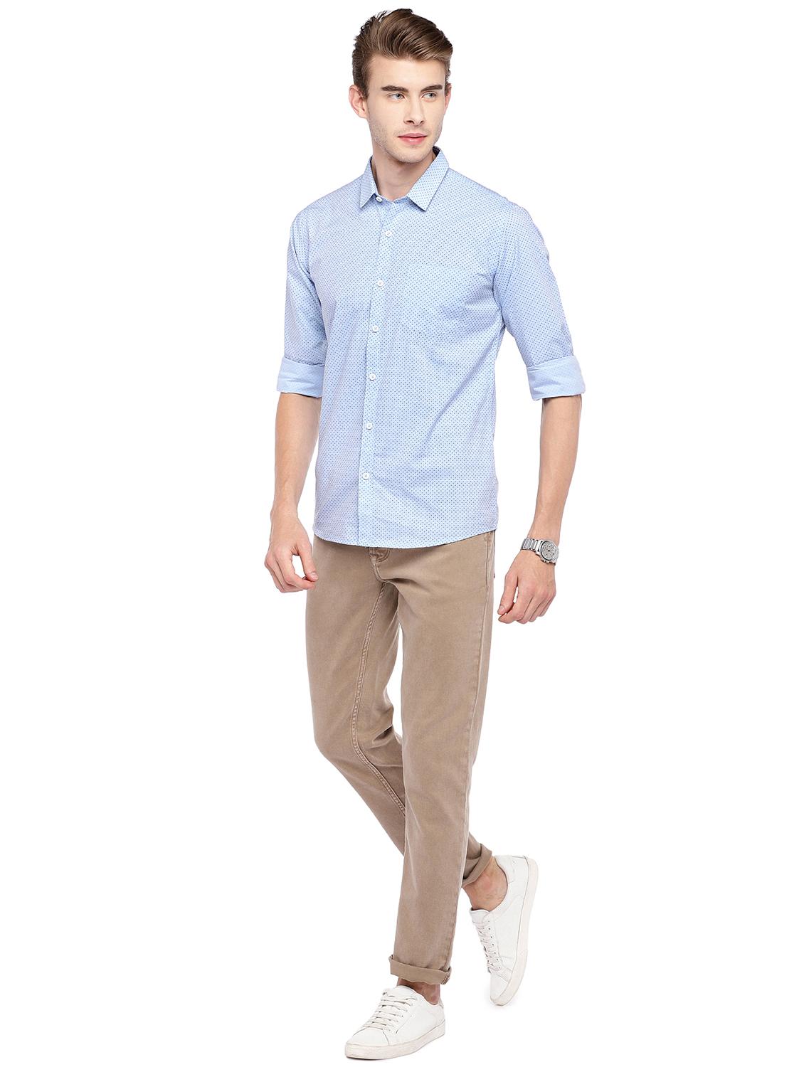 blue printed casual shirt - 16279692 - Zoom Image - 4