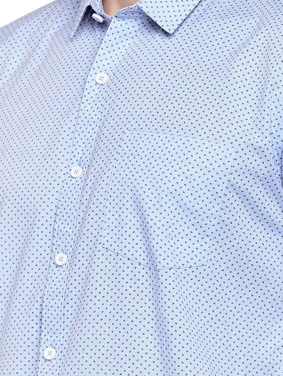 blue printed casual shirt - 16279692 - Zoom Image - 5