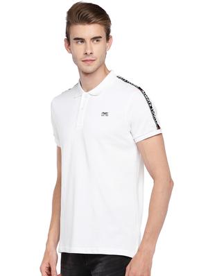 white solid polo t-shirt - 16279754 - Standard Image - 2