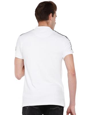 white solid polo t-shirt - 16279754 - Standard Image - 3