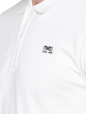 white solid polo t-shirt - 16279754 - Standard Image - 5