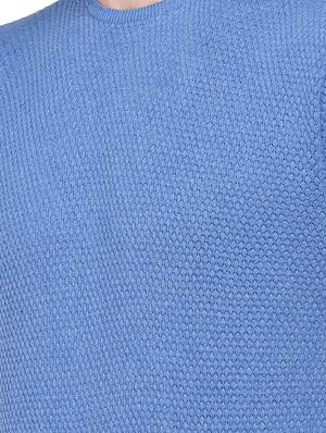 blue solid t-shirt - 16279760 - Standard Image - 5