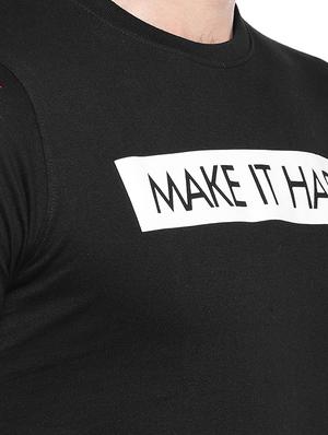 black typographic back print t-shirt - 16279780 - Standard Image - 5