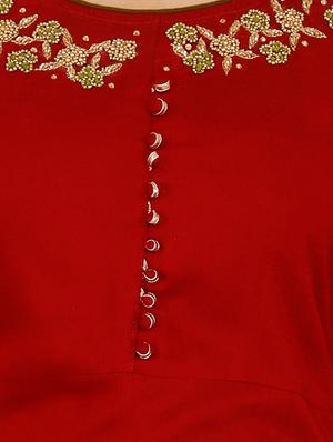 embroidered straight kurta - 16280042 - Standard Image - 4