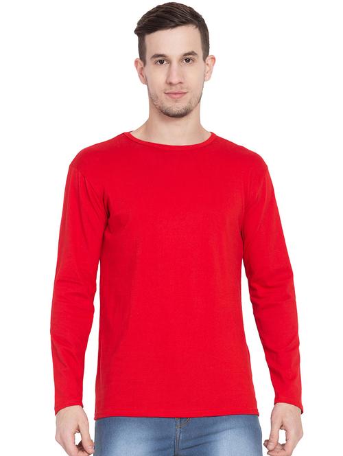 red solid t-shirt - 16281657 - Standard Image - 1