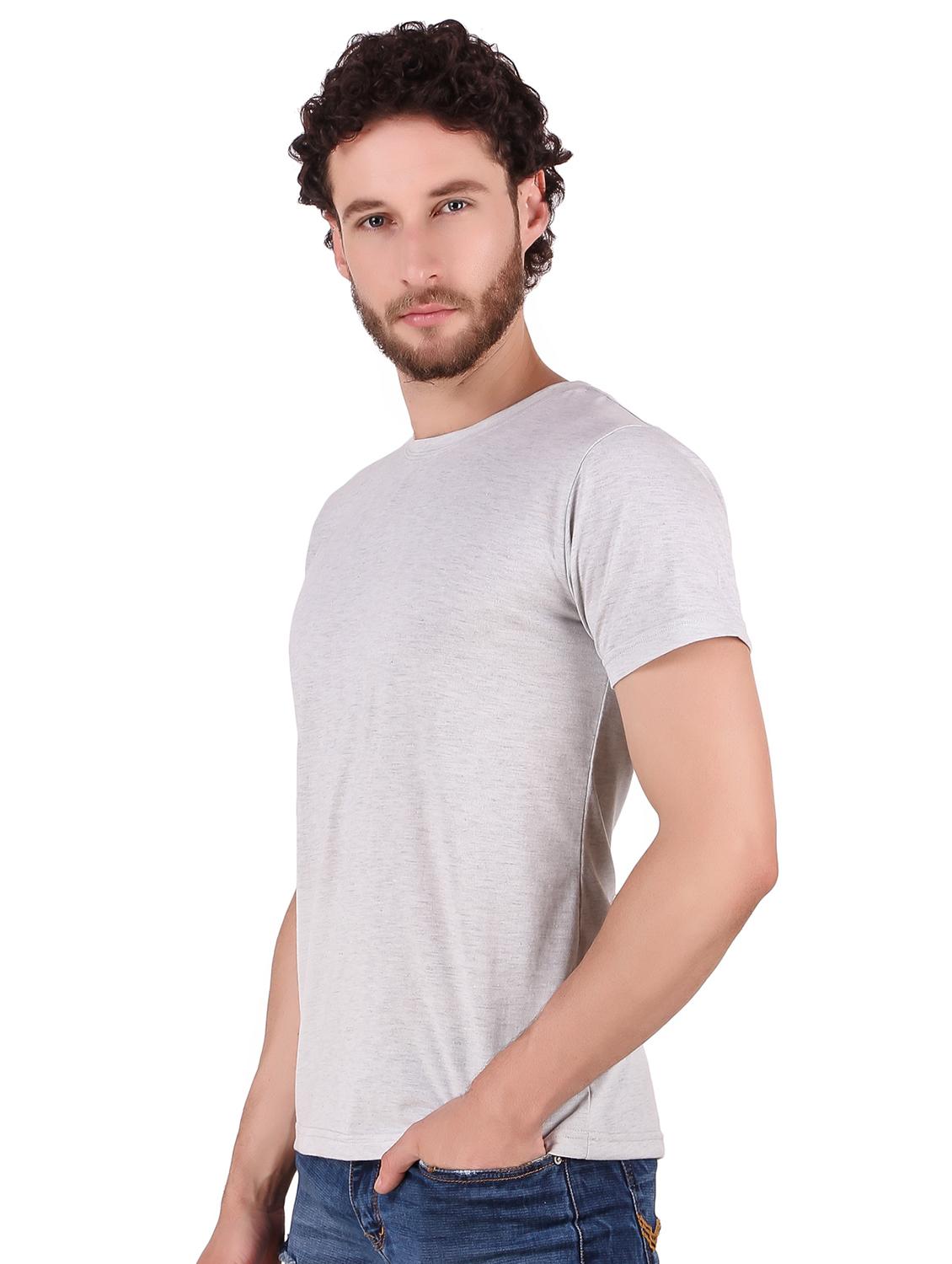 grey solid t-shirt - 16281866 - Zoom Image - 2