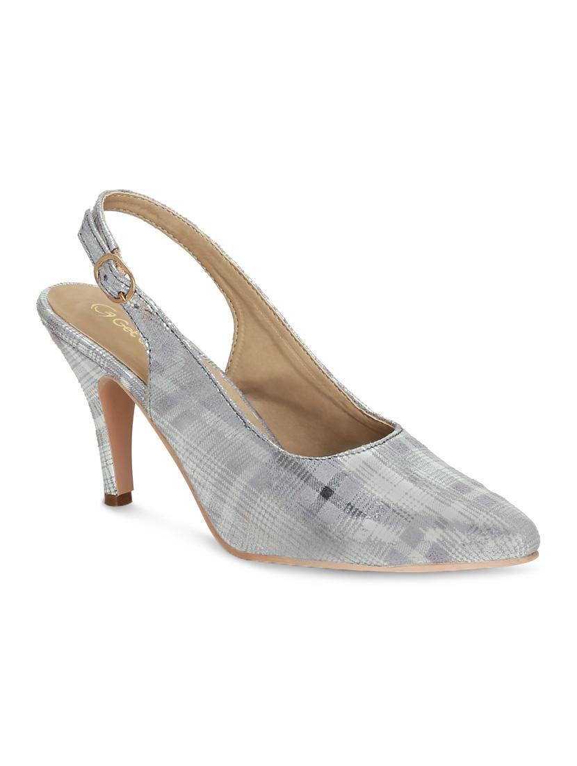 silver back strap sandals - 16282005 - Zoom Image - 1