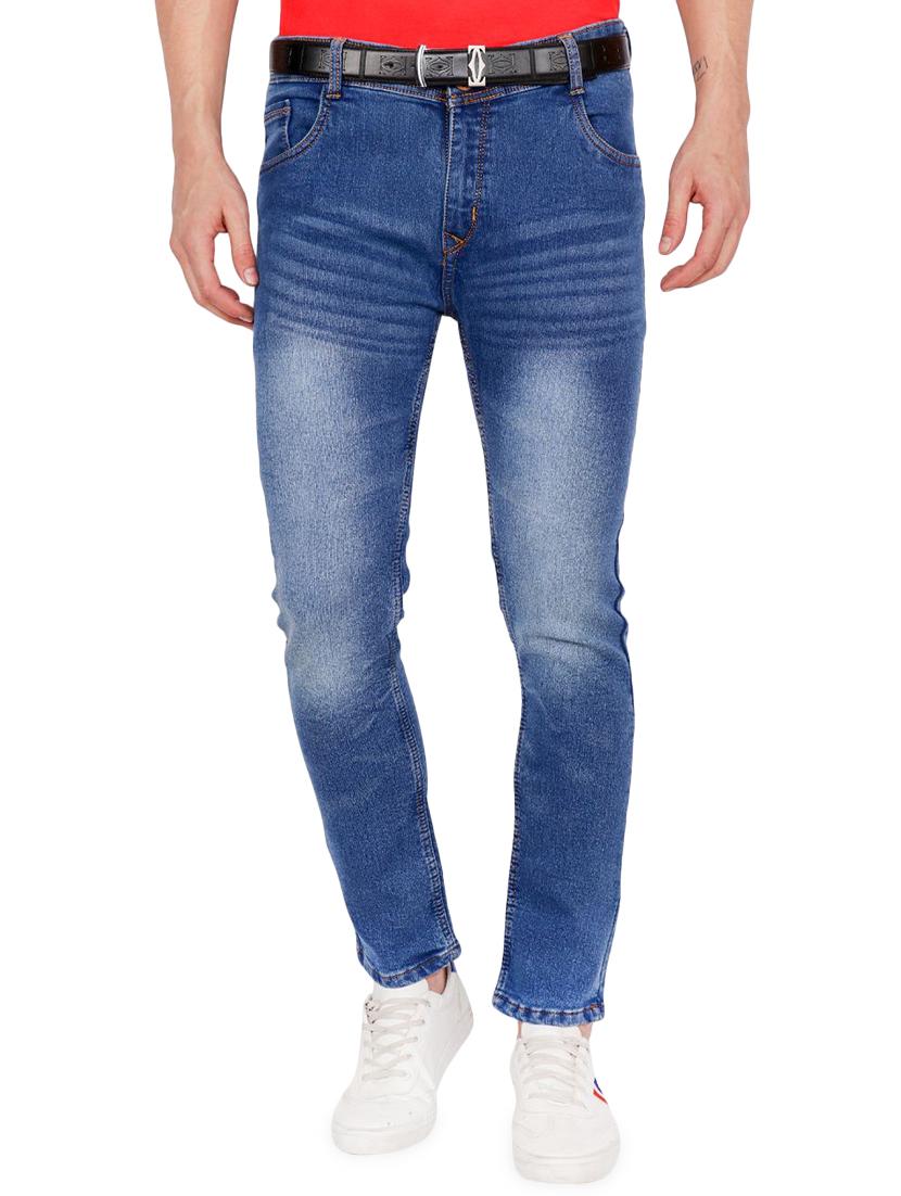 blue heavy washed jeans - 16282159 - Zoom Image - 1