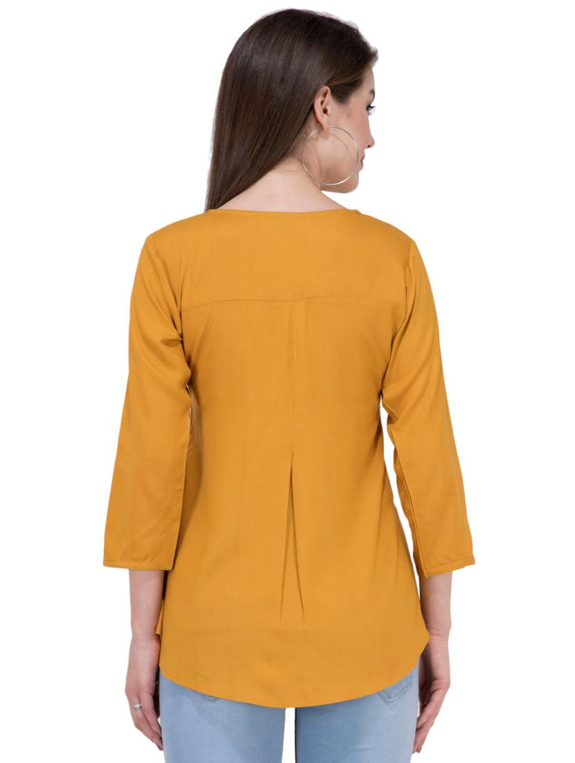 gather detail embroidered top - 16282548 - Zoom Image - 3