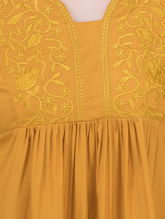 gather detail embroidered top - 16282548 - Zoom Image - 5