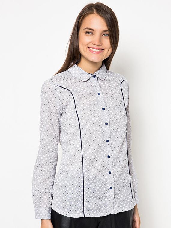 piping detail long sleeved shirt - 16282886 - Zoom Image - 1