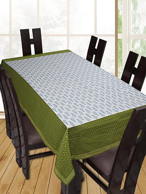 printed cotton 6 seater table cover - 16285438 - Standard Image - 1