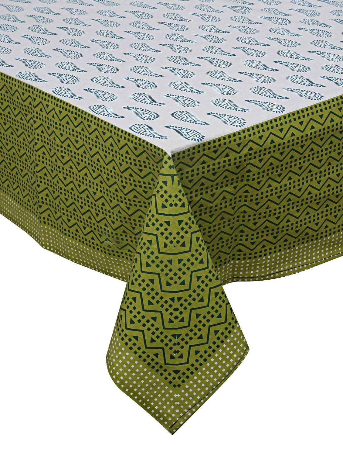 printed cotton 6 seater table cover - 16285438 - Zoom Image - 2