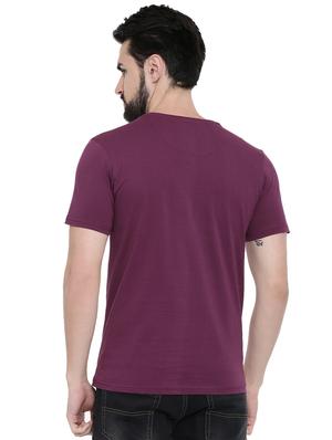 purple typographic chest print tshirt - 16285650 - Standard Image - 3