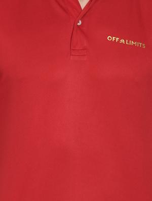 red polyester polo t-shirt - 16285787 - Standard Image - 4