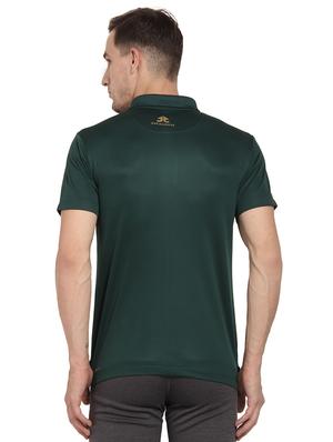 green polyester polo t-shirt - 16285789 - Standard Image - 2