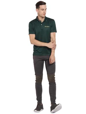 green polyester polo t-shirt - 16285789 - Standard Image - 3