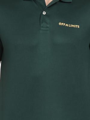 green polyester polo t-shirt - 16285789 - Standard Image - 4