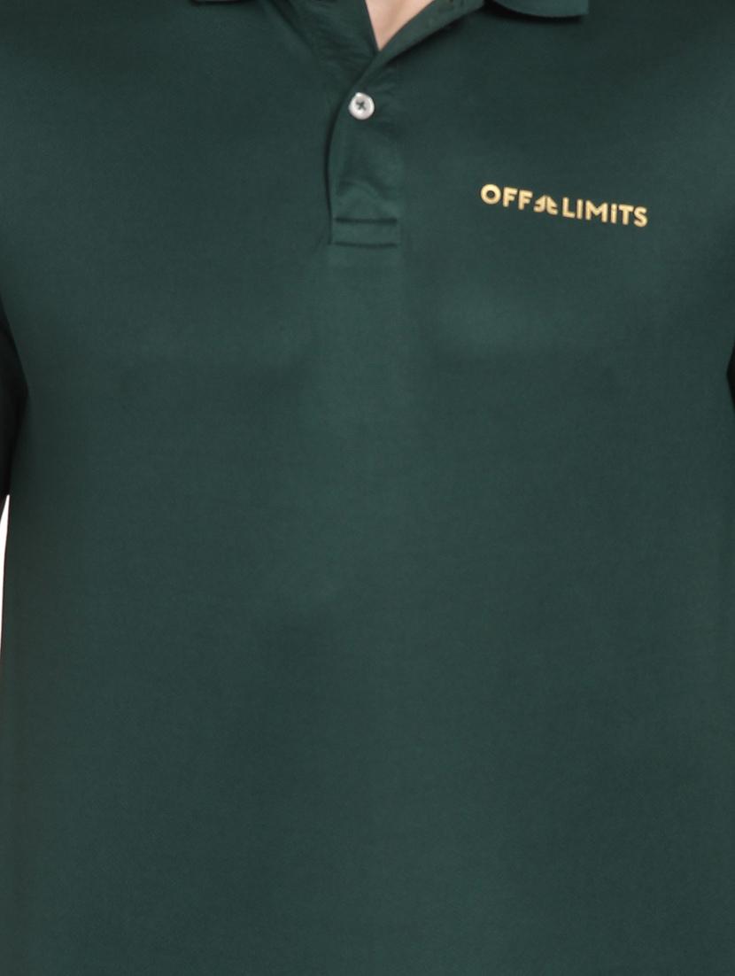 green polyester polo t-shirt - 16285789 - Zoom Image - 4