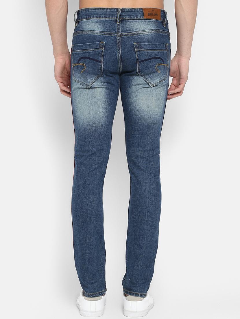 blue heavy washed side tape jeans - 16285838 - Zoom Image - 3