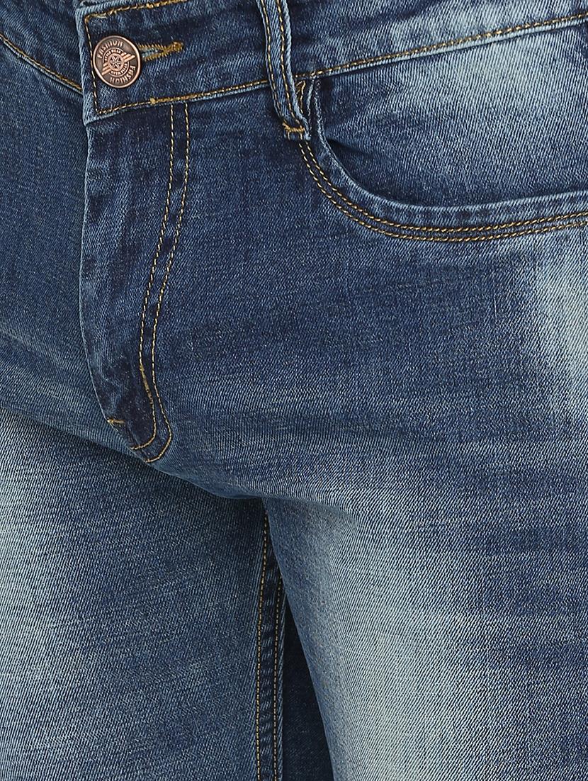 blue heavy washed side tape jeans - 16285838 - Zoom Image - 5