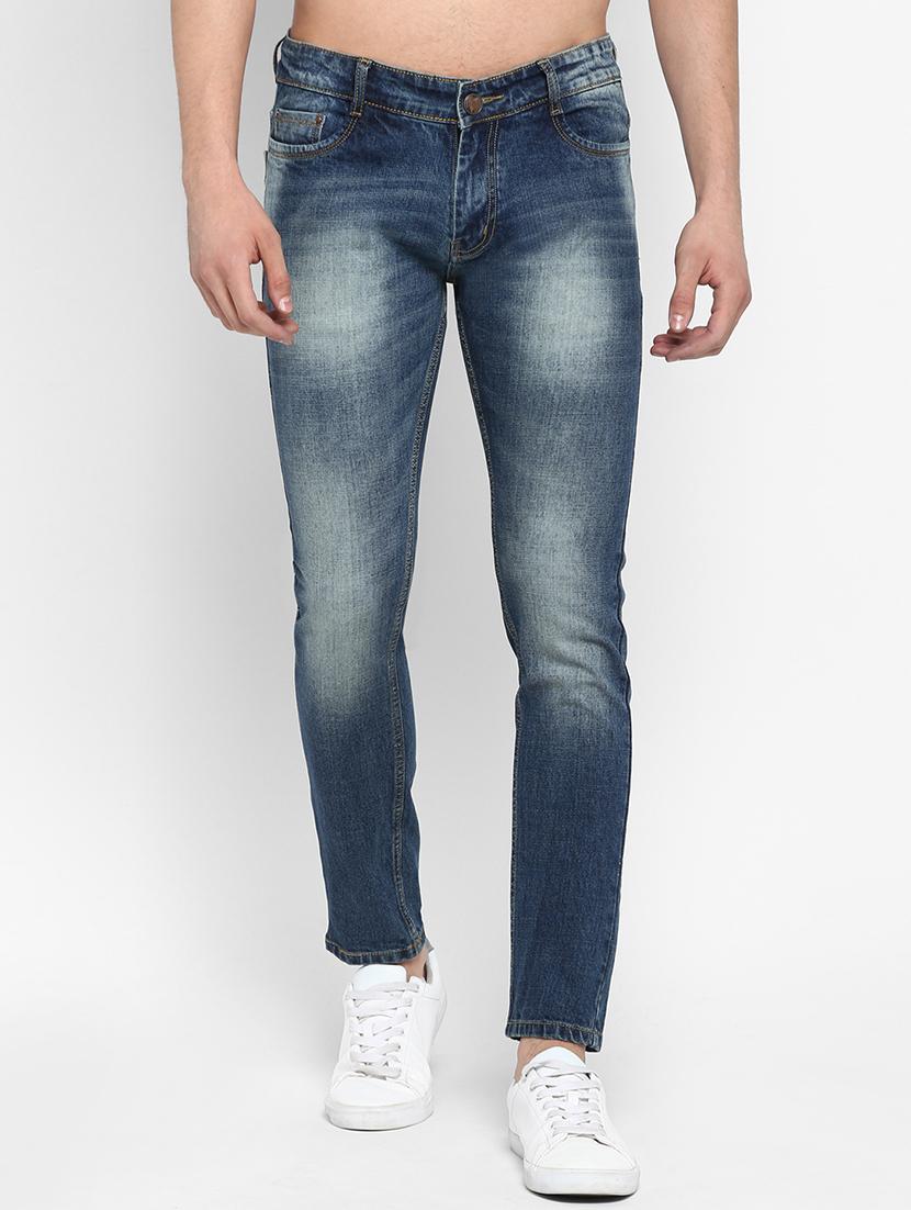 blue heavy washed side tape jeans - 16285841 - Zoom Image - 2