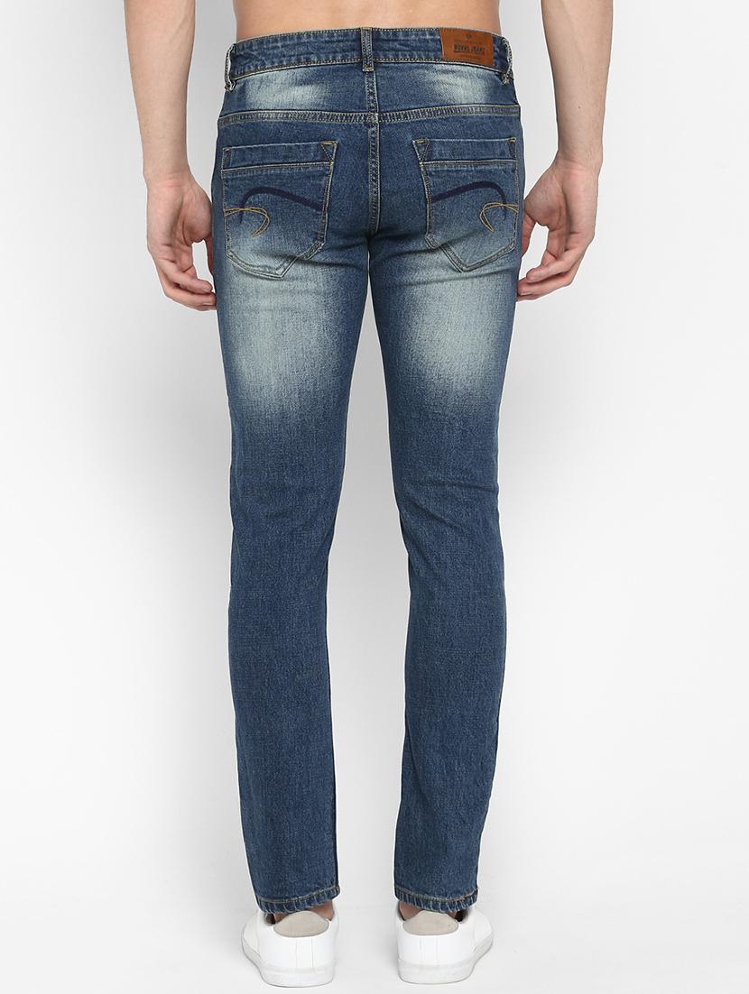 blue heavy washed side tape jeans - 16285841 - Zoom Image - 3