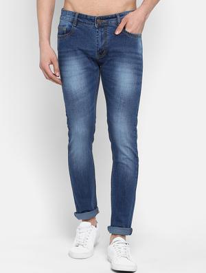 blue denim heavy washed jeans - 16285843 - Standard Image - 2