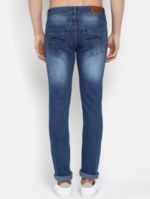 blue denim heavy washed jeans - 16285843 - Standard Image - 3
