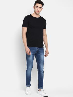 blue denim heavy washed jeans - 16285843 - Standard Image - 4