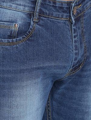 blue denim heavy washed jeans - 16285843 - Standard Image - 5