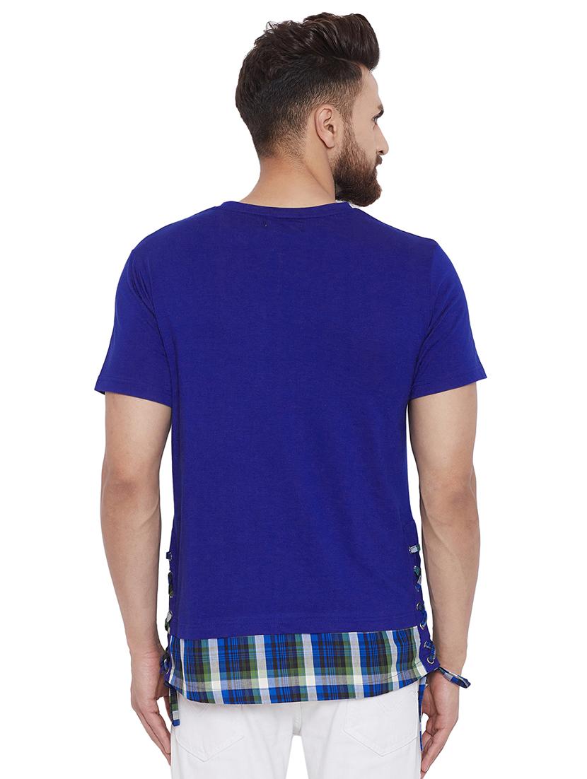 blue solid tshirt - 16286038 - Zoom Image - 3